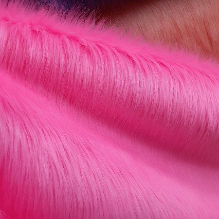 Fox Candy Pink Peluş Kumaş