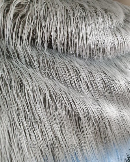 Tibet Gray Peluş Kumaş